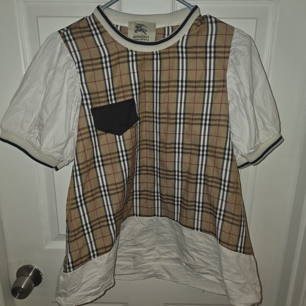 Burberry Kids Plaid Shirt - Beige and White